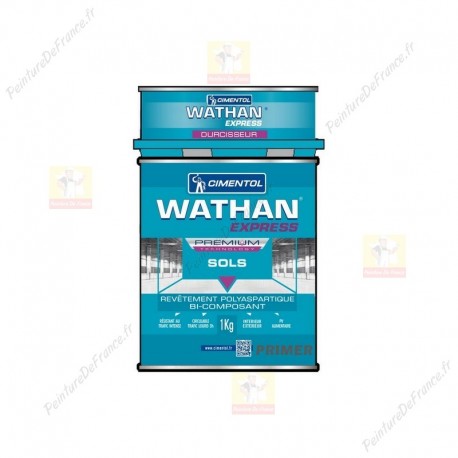 WATHAN EXPRESS PRIMER opacifiant sur ciment, béton, remise en service trafic intense 1kg