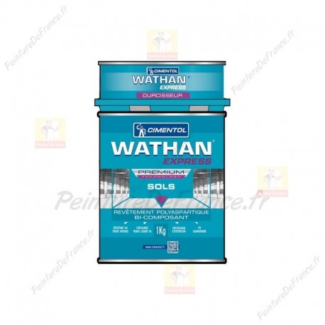 Peinture de sol WATHAN EXPRESS FINITION résistant et souple, remise en service du trafic 3h 1kg