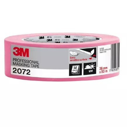 Ruban de masquage professionnel ROSE 3M 2072 surface extra sensible longueur 50m