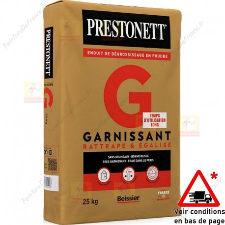 Enduit de dégrossissage PRESTONETT G garnissant en poudre 25 Kg