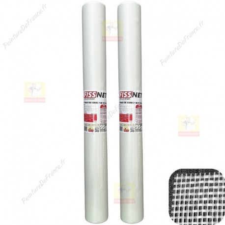 Rouleaux Fiss Net 95 tissu de verre réparation professionnel 50 m² (Pack x2)