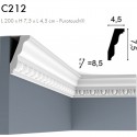 Corniche ORAC C212 corniche ornée de motifs d'oves est inspirée de l'architecture classique L.2m