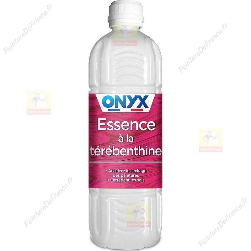 Essence de térébenthine ONYX dilue et accélère le temps de séchage des  peintures 1L 