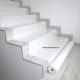 Bâche plastifiée et ABSORBANTE DULYFIX sur escalier
