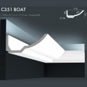 Corniche ORAC C351 BOAT profil moderne arrondi pour un effet d'ombre et de lumière L.2m