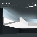 Corniche ORAC C352 FLAT pour un éclairage indirect concepteur d'ambiance L.2m