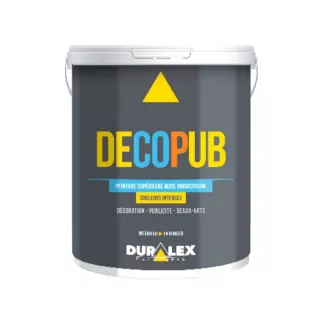 Peinture DECOPUB DURALEX spécial décors cinéma, pub, TV, spectacle et vidéoprojection