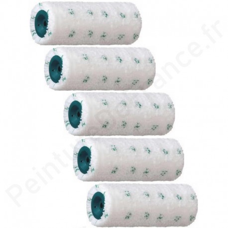 MICROSTAR12 petit rouleau peinture ROTA microfibre tissée aspect pommelé L.100 Poils 12 mm x5