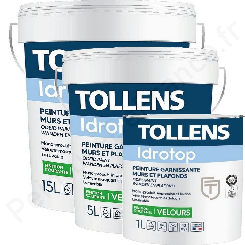 Peinture TOLLENS professionnelle Idrotop Velours