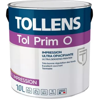 Impression semi tendu ultra opacifiante et adhérente TOLLENS Tol Prim O régule les fonds