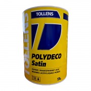 Vernis transparent aux résines acryliques pures TOLLENS Polydeco 5L