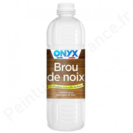 Brou de noix ONYX teinte et fonce le bois brut 1L