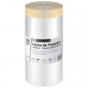 Bâche de protection avec ruban de masquage peinture professionnel 3M PLASTO PRO