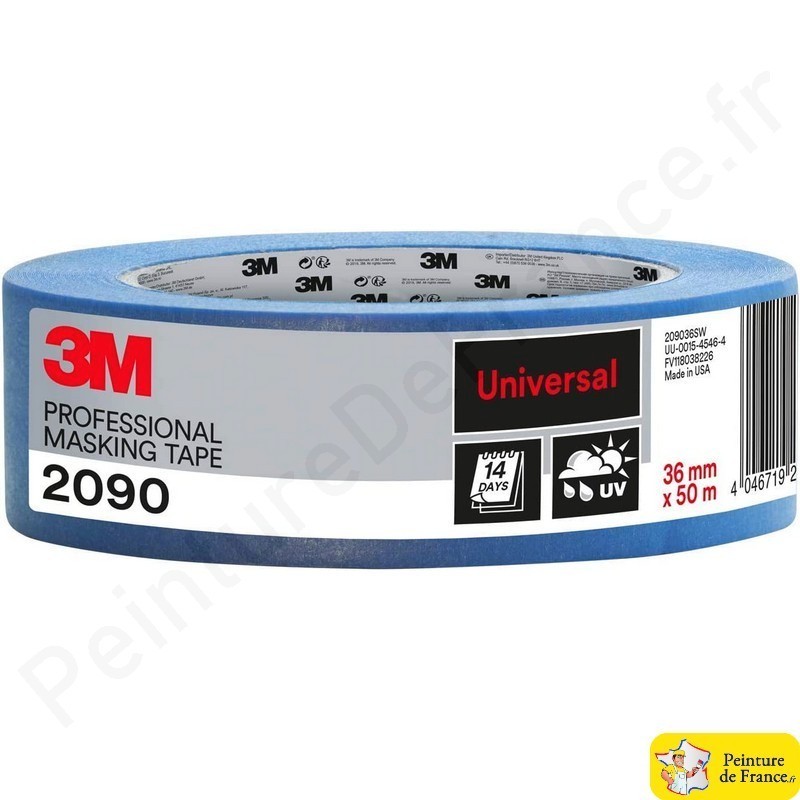 3M Scotch® Super PT209048 Ruban de masquage pour peinture bleu (L