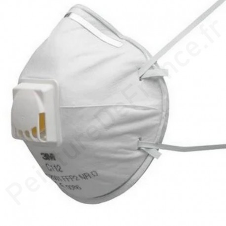 Lot 10 masques protections respiratoires 3M C112 avec soupape pour outillages et ponçage