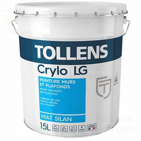 Peinture Tollens Crylo LG Mat Silan | Intérieure, Allégée et Siloxanée 15L