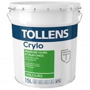 Peinture Tollens Crylo Velours | couverture optimale et blancheur intense 15L