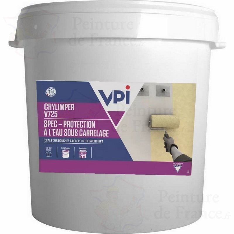 Étanchéité sous carrelage VPI CRYLIMPER V725 système d'imperméabilisation 