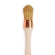 Brosse à rechampir manche bois brut avec virole acier-cuivré et soies 8