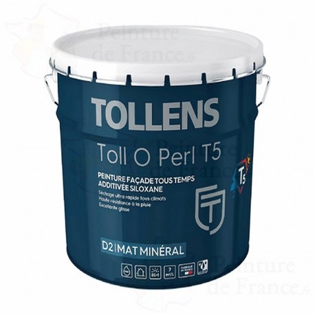 Peinture de ravalement TOLLENS Toll O Perl T5 murs extérieurs et façades 5L