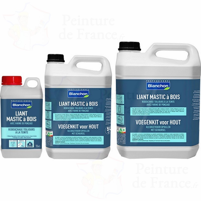 Enduit poudre rebouche bois Fentes, gros trous fissures Sinto Bois 1 kg