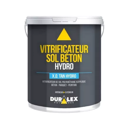 Vitrificateur béton DURALEX X O TAN HYDRO vernis polyuréthane haute protection des sols INCOLORE