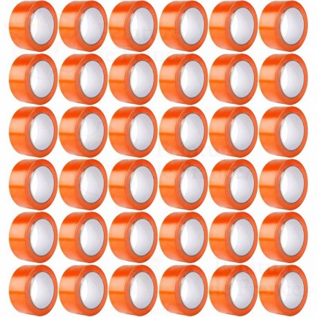 Adhésif bâtiment PVC Orange pour façades crépis, taloché ou lisse 33 m x 50 mm x36