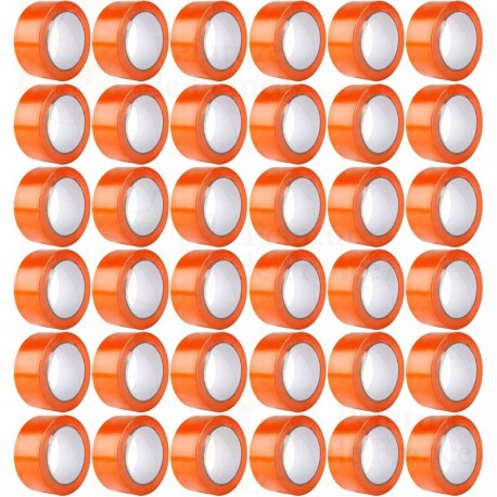 Adhésif bâtiment PVC Orange pour façades crépis, taloché ou lisse 33 m x 50 mm x36