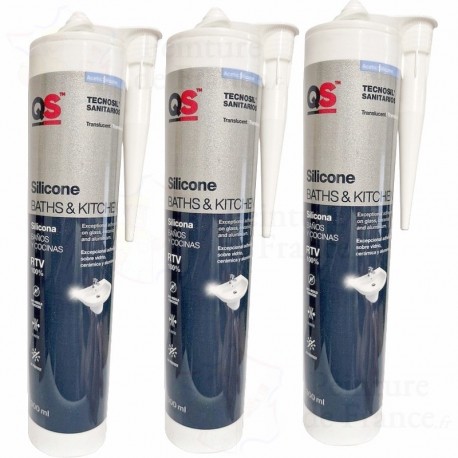 3 Pièces Rouleau Joint Silicone Blanc Salle De Bain Ruban Adhésif Blanc  Cuisi