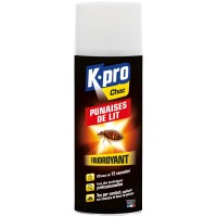 Aérosol Foudroyant Anti-Punaises de Lit KPRO Traitement naturel, protection optimale 400 ml
