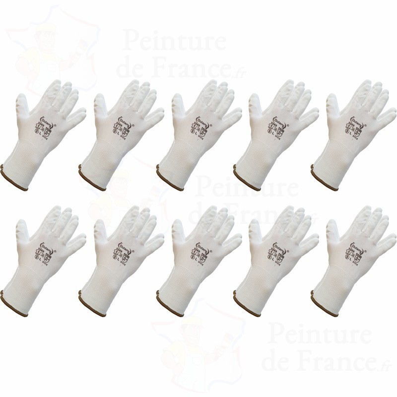 Gants fins de protection spécial peinture à 2,50 €