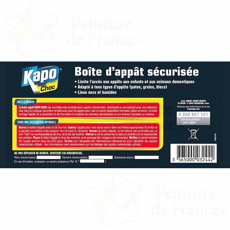 Boîte sécurisée pour appâts spéciale souris