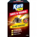 Grains anticoagulant KPRO rodenticide contre rats et souris 150g (6 x 25g)
