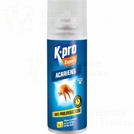 Aérosol anti acariens KPRO éradique larves & œufs en diffusion automatique 200 ml