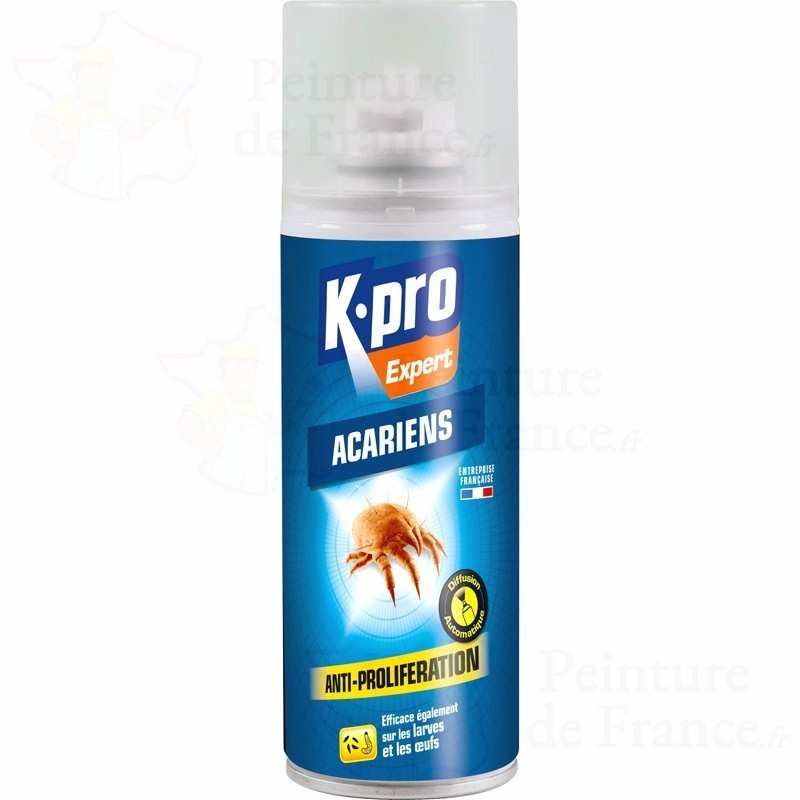 Aérosol anti acariens KPRO éradique larves & œufs en diffusion automatique  200 ml 