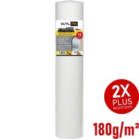 Bâche de protection auto-adhésive OUTILFIX 180g double résistance, pour escalier et sols 1m x 25m