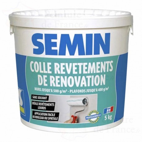 Colle revêtements de rénovation lourd SEMIN prête à l’emploi jusqu'à 500g/m² - 5 kg