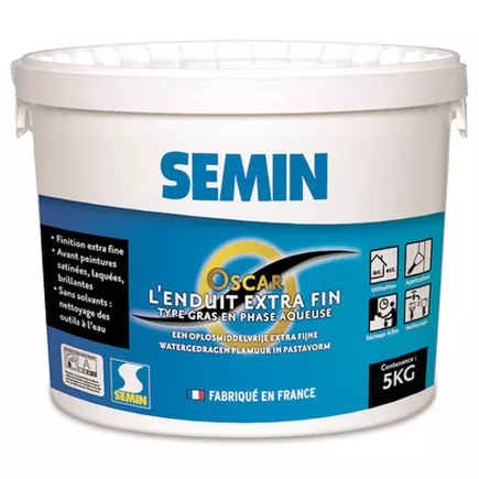 Enduit de finition SEMIN extra fin OSCAR finition impeccable à laquer