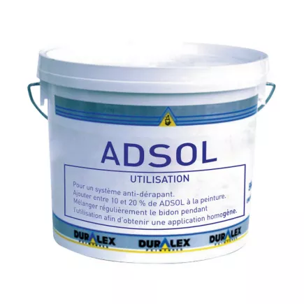 Poudre additive antidérapant DURALEX ADSOL pour des sols durables et sécurisés