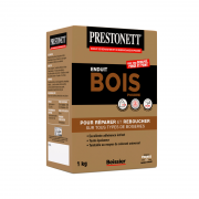 Enduit de réparation et rebouchage PRESTONETT BOIS en poudre, intérieur et extérieur 1 kg