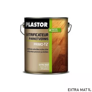 PLASTOR PRIMO‑T2 vitrificateur parquet pro mono composant polyuréthane résistant