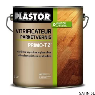 PLASTOR PRIMO‑T2 vitrificateur parquet pro mono composant polyuréthane résistant