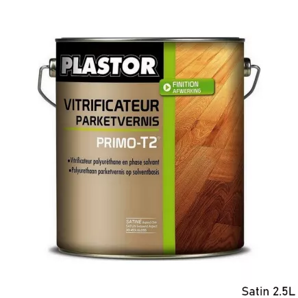 PLASTOR PRIMO‑T2 vitrificateur parquet pro mono composant polyuréthane résistant