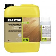 Vitrificateur Bicomposant PUR-T3 DUO pour parquet : Haute Résistance pour Bois - PLASTOR (Extra Mat)