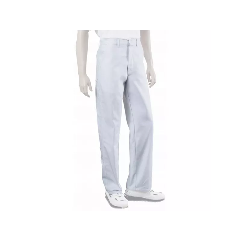 Pantalon peintre BLANC polyester et coton