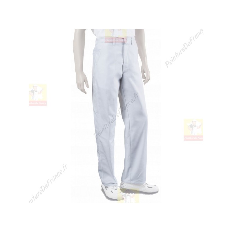 Pantalon de Peintre BTP Blanc Coton