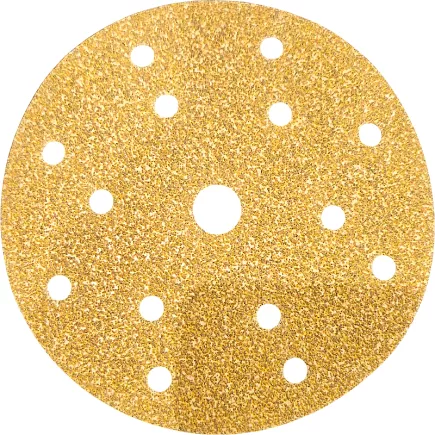 Boite de 50 - Disques abrasifs ponçage ABRAPRO D150, 15 trous bois, peinture et vernis - PACK de 3