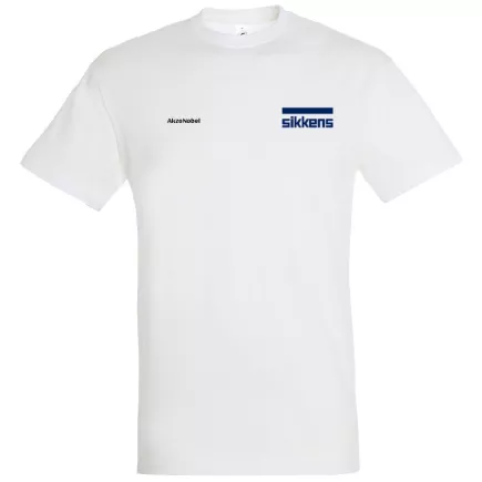 T-shirt SIKKENS double épaisseur pour chantier, col renforcé - Lot x3