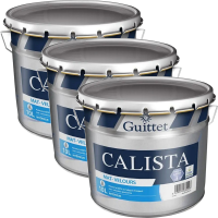 Peinture Professionnelle GUITTET Calista haute qualité et finition impeccable Mat-Velours BLANC 10L - Pack x3
