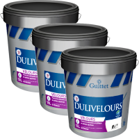 Peinture professionnelle GUITTET Dulivelours - Velouté garnissante lessivable - Pack x3